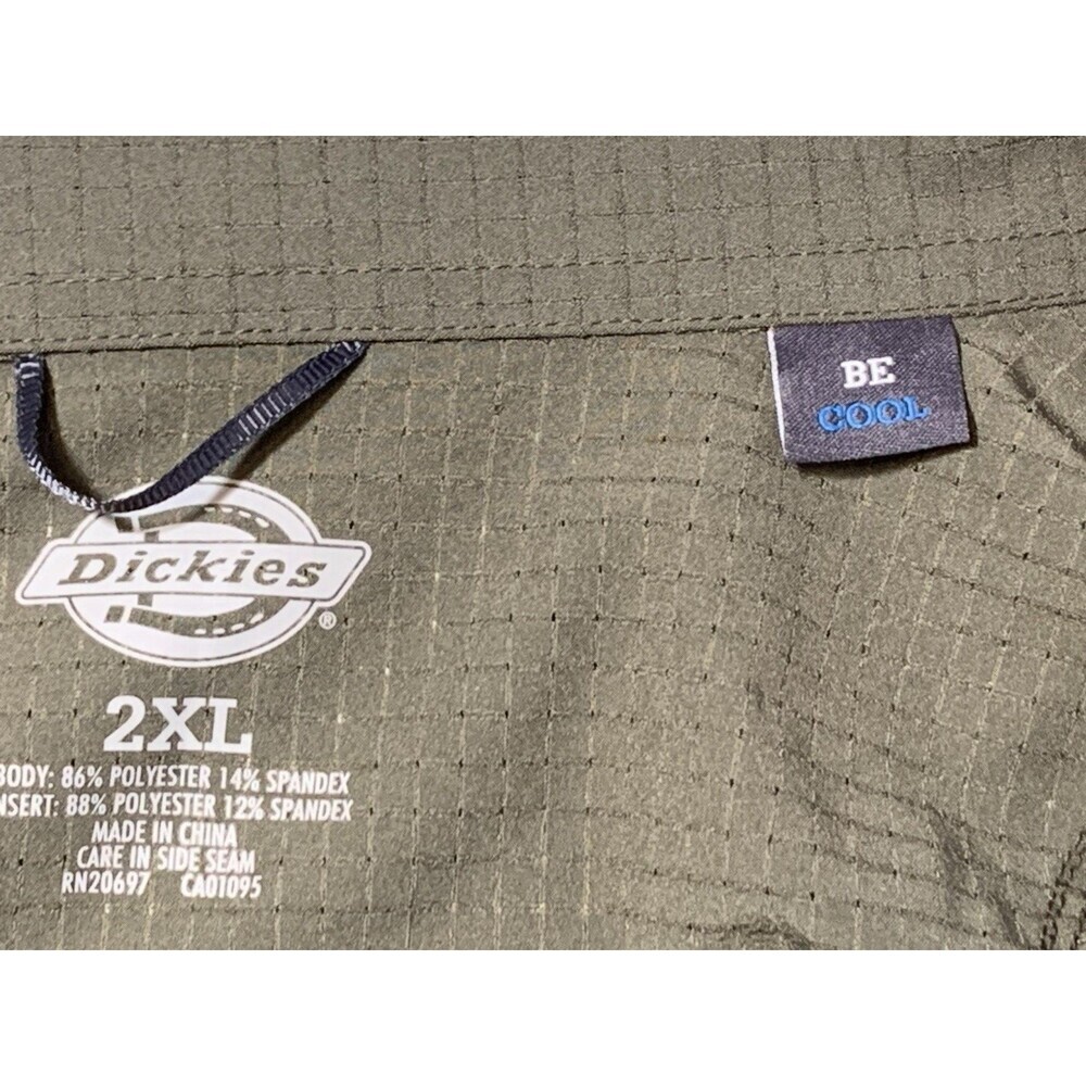 Dickies Vented Gray Long Sleeve Be Cool Performance Button Up Work Shirt 2XL - Picture 2 of 16